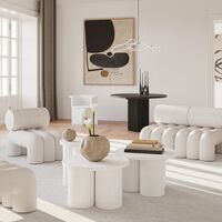 Big Foot Salontafel Laag Bone Wit