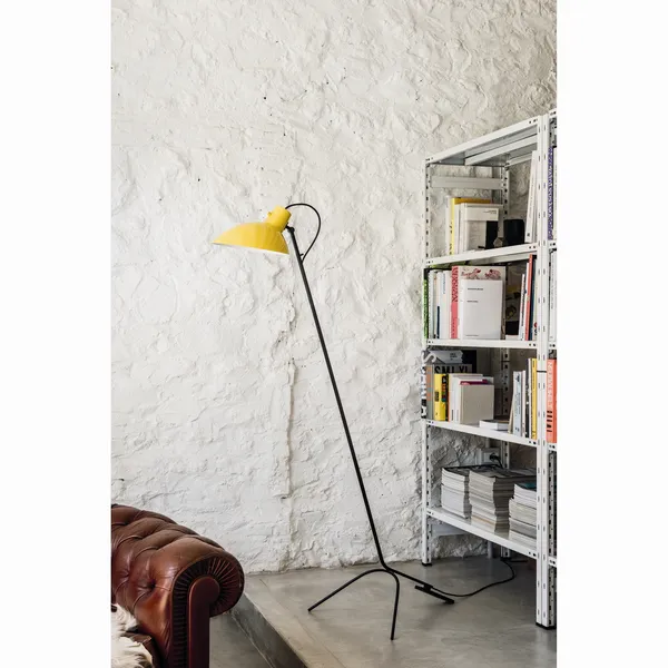 VV Cinquanta Gulvlampe Sort/Gul