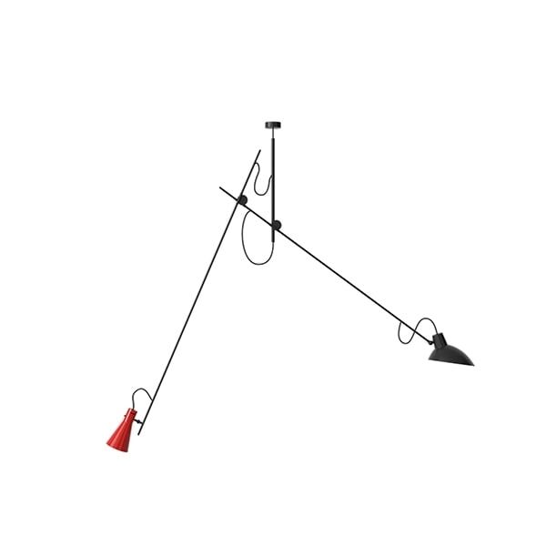 VV Cinquanta Taklampa Suspension Svart/R&ouml;d