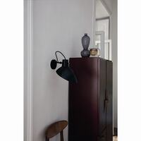 VV Cinquanta Vegglampe Sort/Sort M. Switch