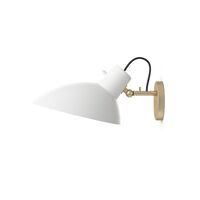 VV Cinquanta Wall Light Brass/White w/switch