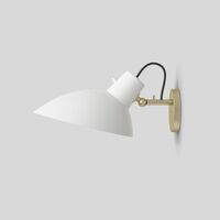 VV Cinquanta Wall Light Brass/White w/switch