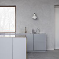 VV Cinquanta Wall Light Brass/White w/switch