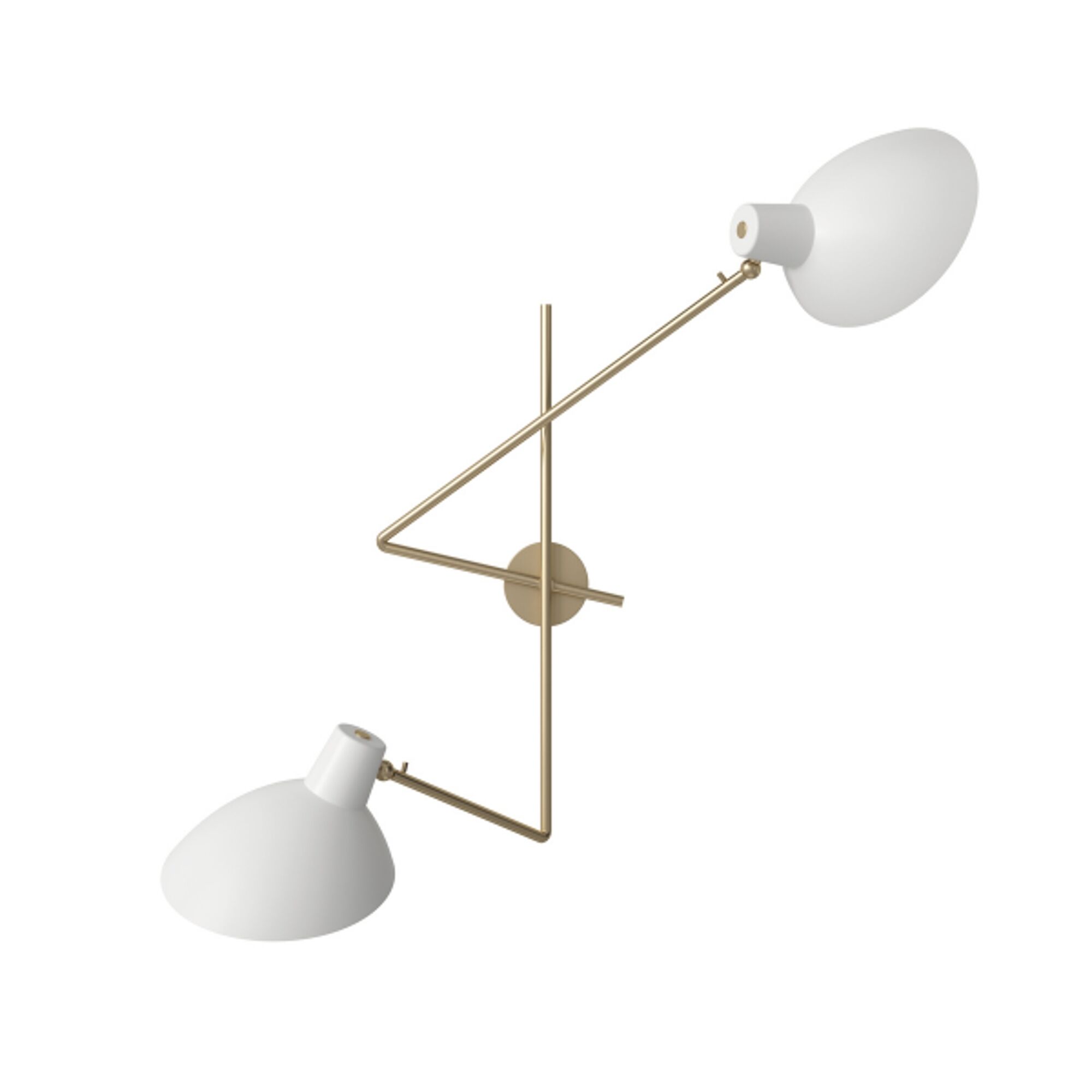 VV Cinquanta V&auml;gglampa Twin M&auml;ssing/Vit