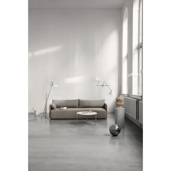 VV Cinquanta Wandlamp Twin Messing/ Wit