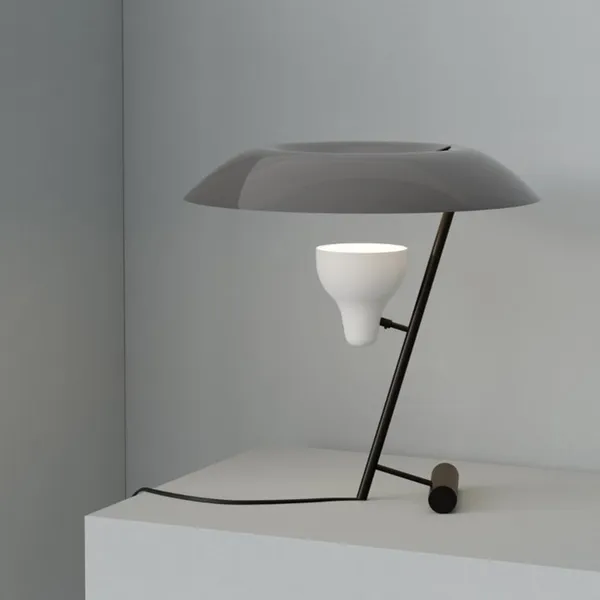 Model 548 Table Lamp Dark Brass/Grey