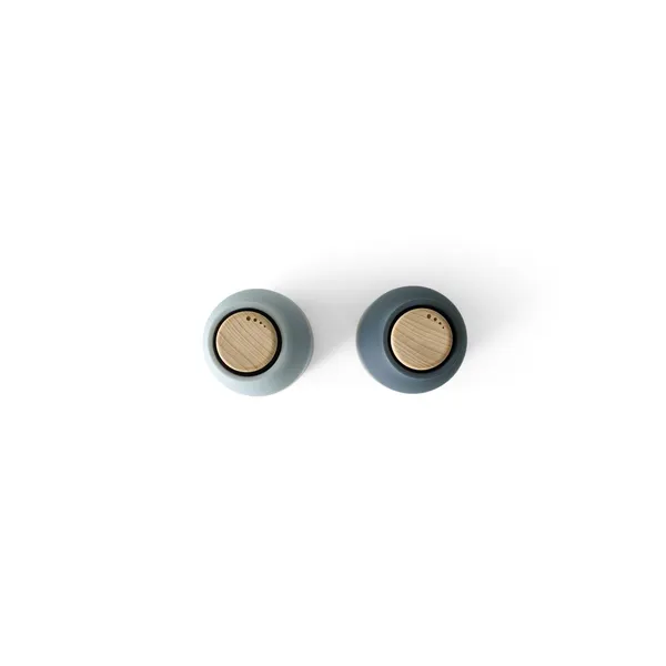 Bottle Grinder 2er-Set Blau/Buche