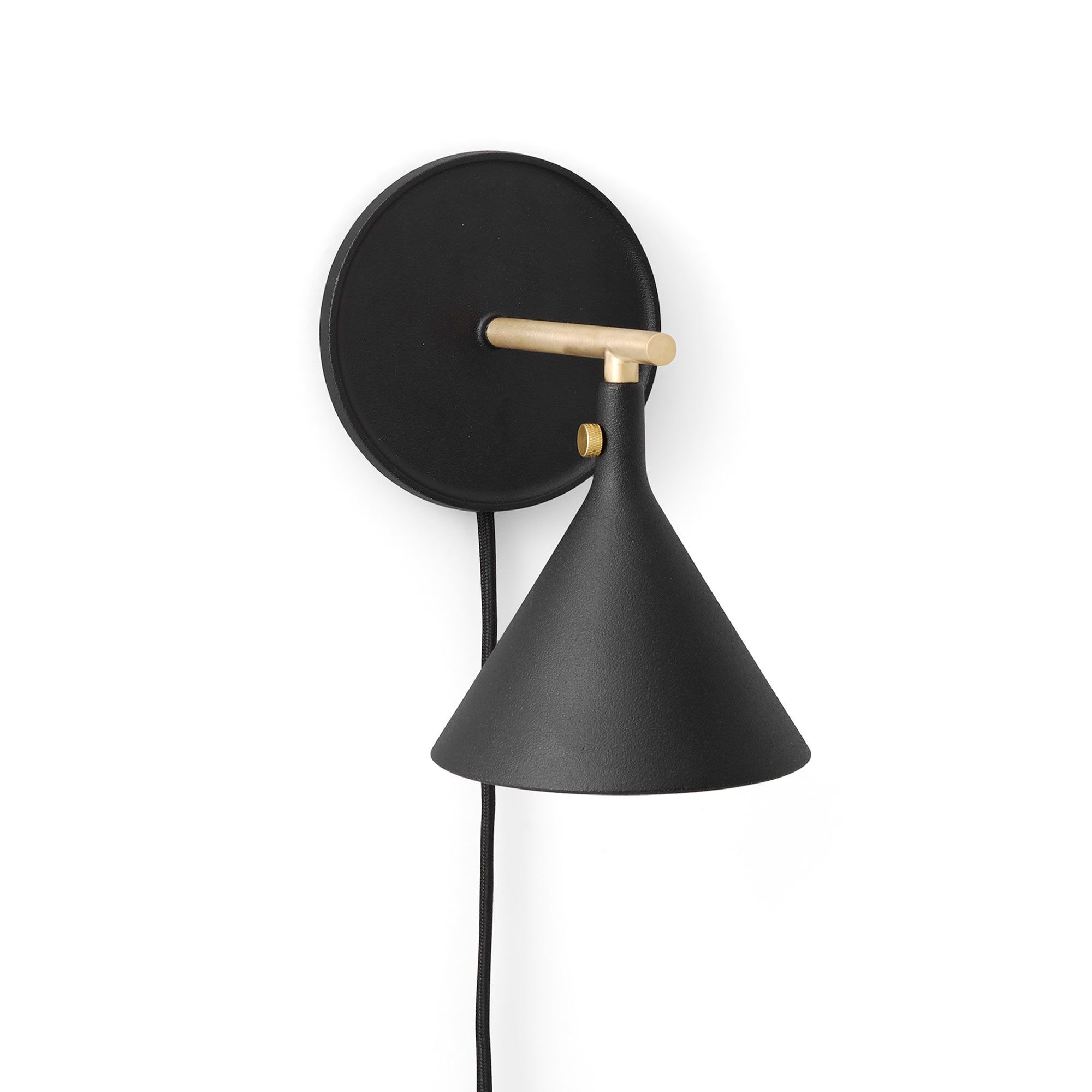 Cast Sconce Applique Murale Ac. Diffuseur Noir