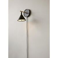 Cast Sconce Wall Lamp M. Diffuser Black