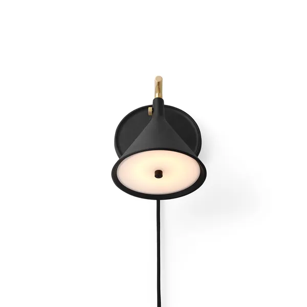 Cast Sconce Wall Lamp M. Diffuser Black