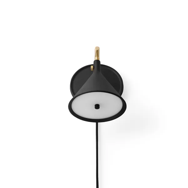Cast Sconce Wall Lamp M. Diffuser Black
