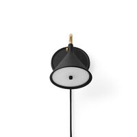 Cast Sconce Wall Lamp M. Diffuser Black