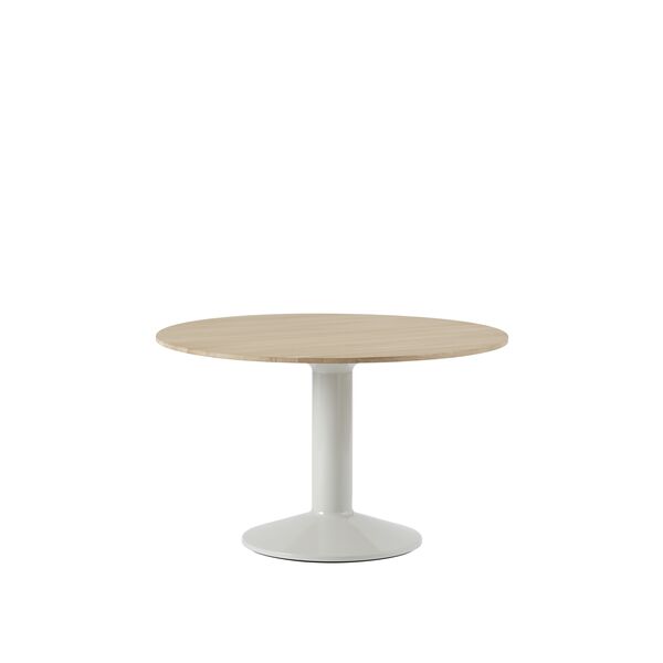 Middle Dining Table Ø120 Oiled Oak/ Gray