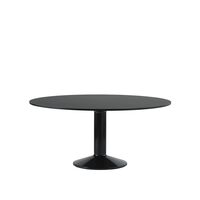 Midst Table de Salle à Mangerr Ø160 Linoléum Noir