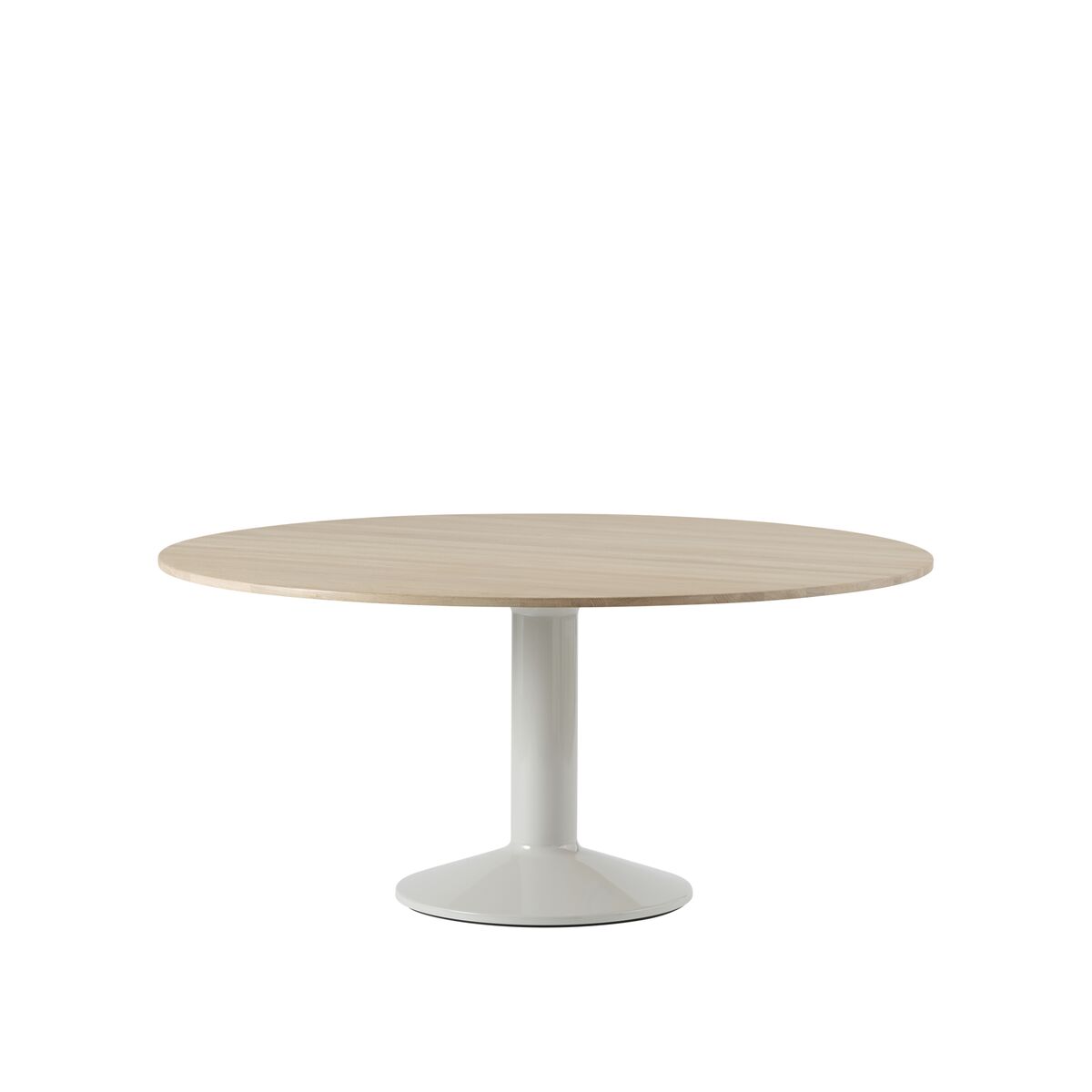 Middle Eettafel Ø160 Geolied Eiken/ Grijs