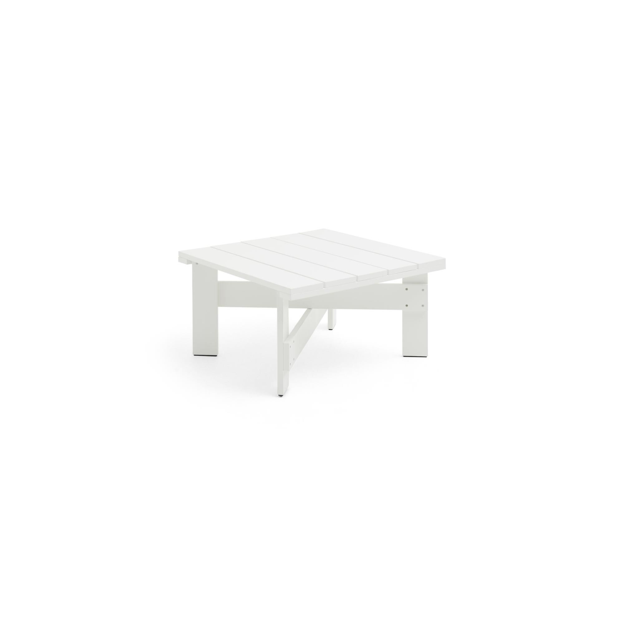 Crate Low Coffee Table Hvit