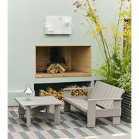 Crate Lågt Soffbord Vit