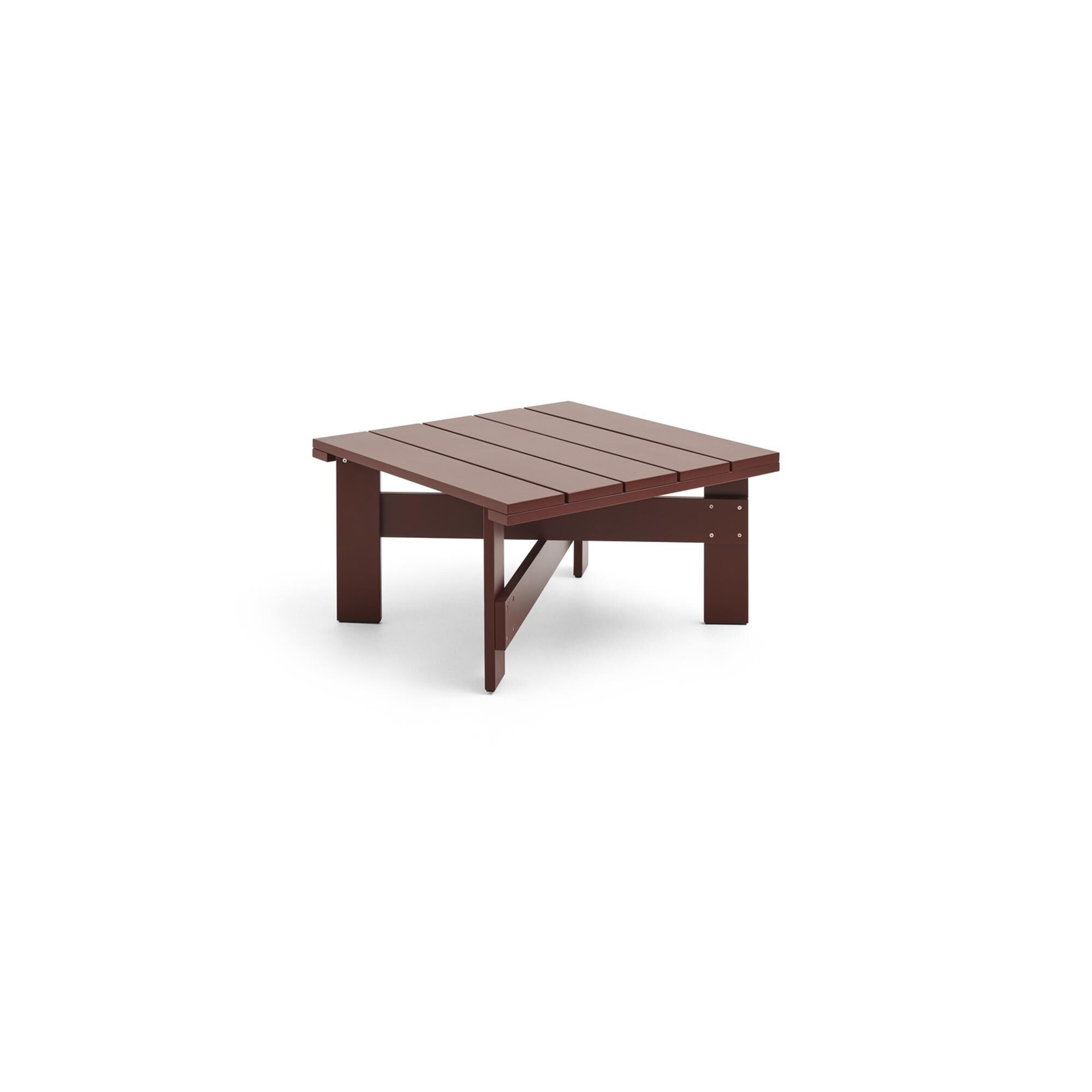 Crate Low Coffee Table Jernrød