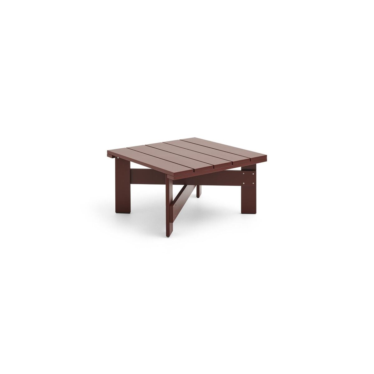Crate Lage Salontafel Ijzer Rood
