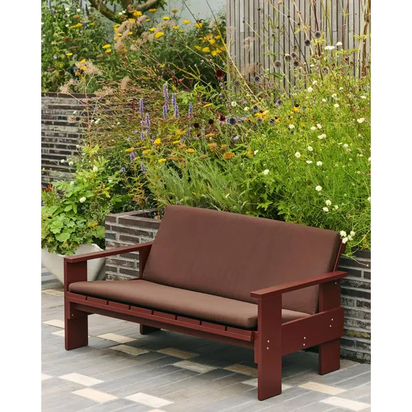 Crate Folding Cushion For Armchair Iron Red