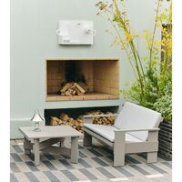 Cuscino Pieghevole Crate Per Poltrona in Ferro Rosso