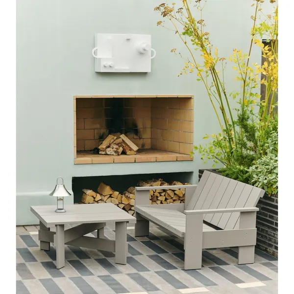Crate Dining Bench Lacquered Pine