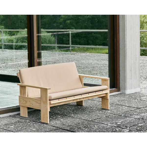 Crate Dining Bench Lacquered Pine