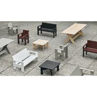 Crate Dining Bench Black