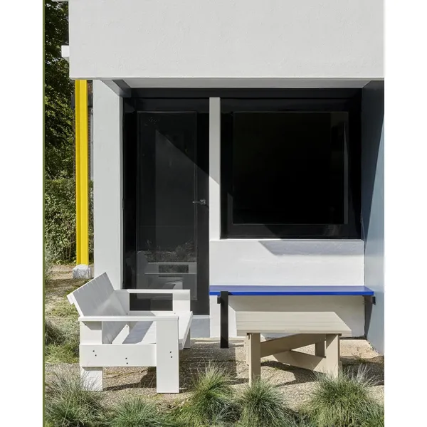 Crate Dining Bench London White