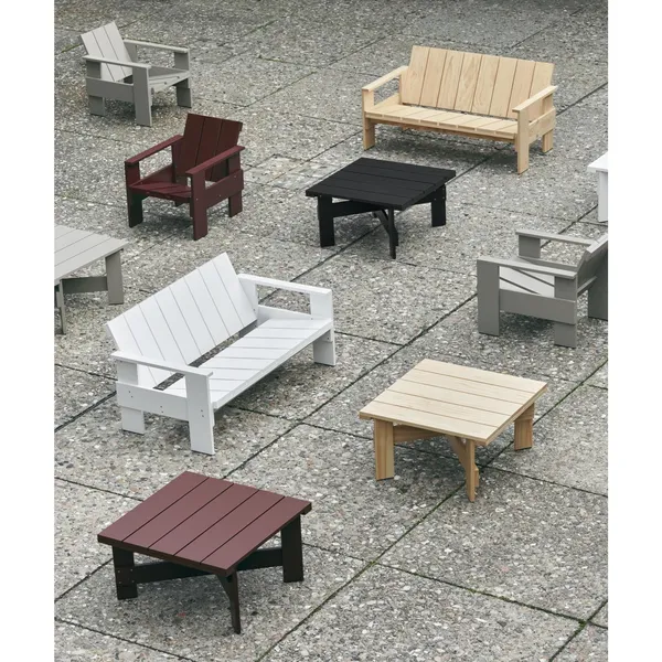 Crate Dining Bench London White