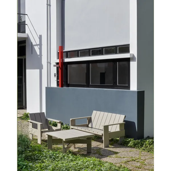 Crate Dining Bench London White