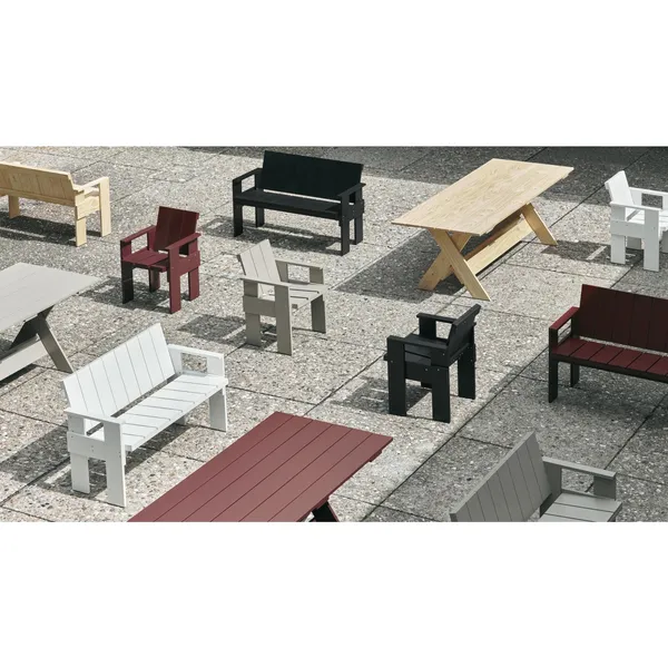 Crate Dining Bench London Fog