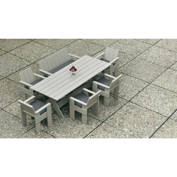 Crate Dining Bench London Fog