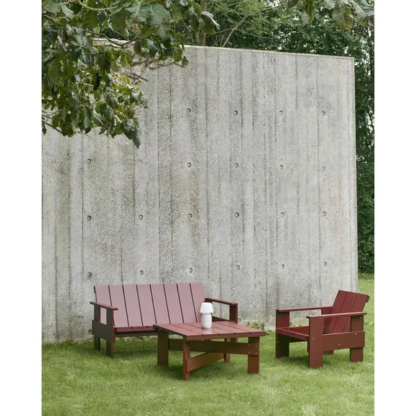 Crate Lounge Sofa Iron Red