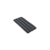 Cojín acolchado suave Palissade para silla de comedor con reposabrazos, color antracita.