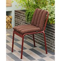 Cojín acolchado suave Palissade para banco de comedor con reposabrazos, color gris cielo