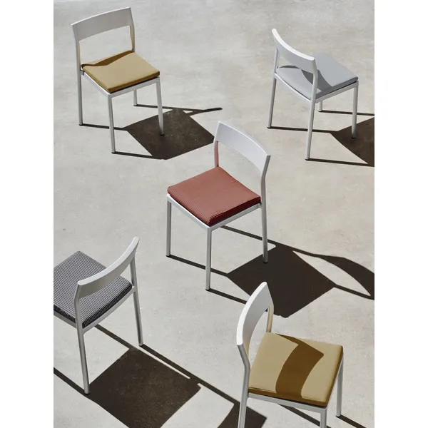 Type Cushion for Dining Table Chair Orange- Brown Striped