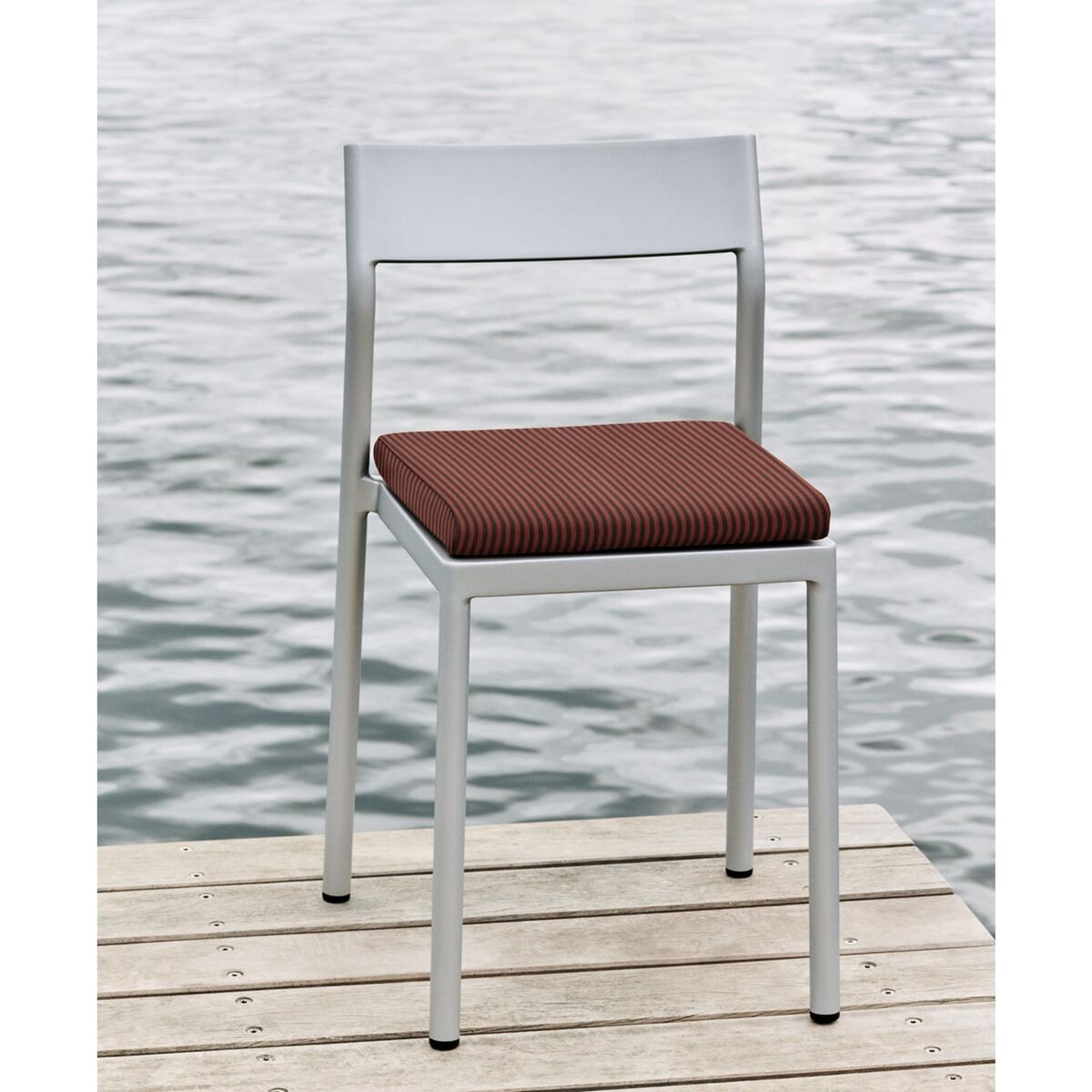 Type Cushion for Dining Table Chair Orange- Brown Striped
