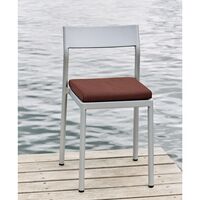 Type Cushion for Dining Table Chair Orange- Brown Striped