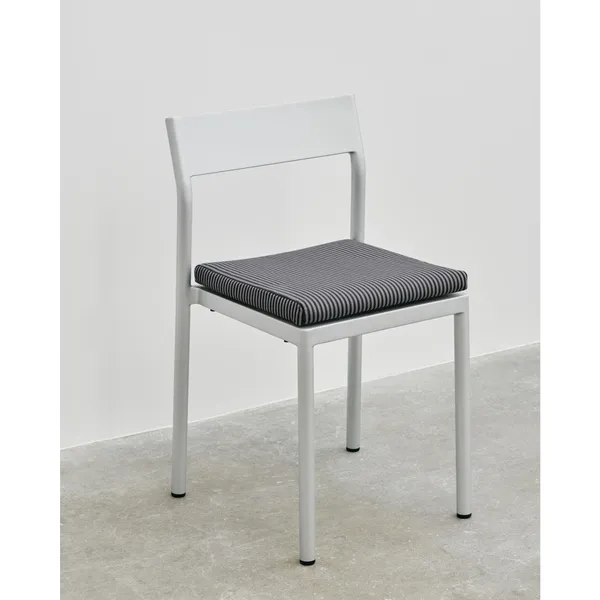 Type Cushion for Dining Table Chair Gray- Black Striped