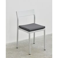 Cuscino Tipo Per Sedia da Tavolo da Pranzo Grigio- Rigato Nero