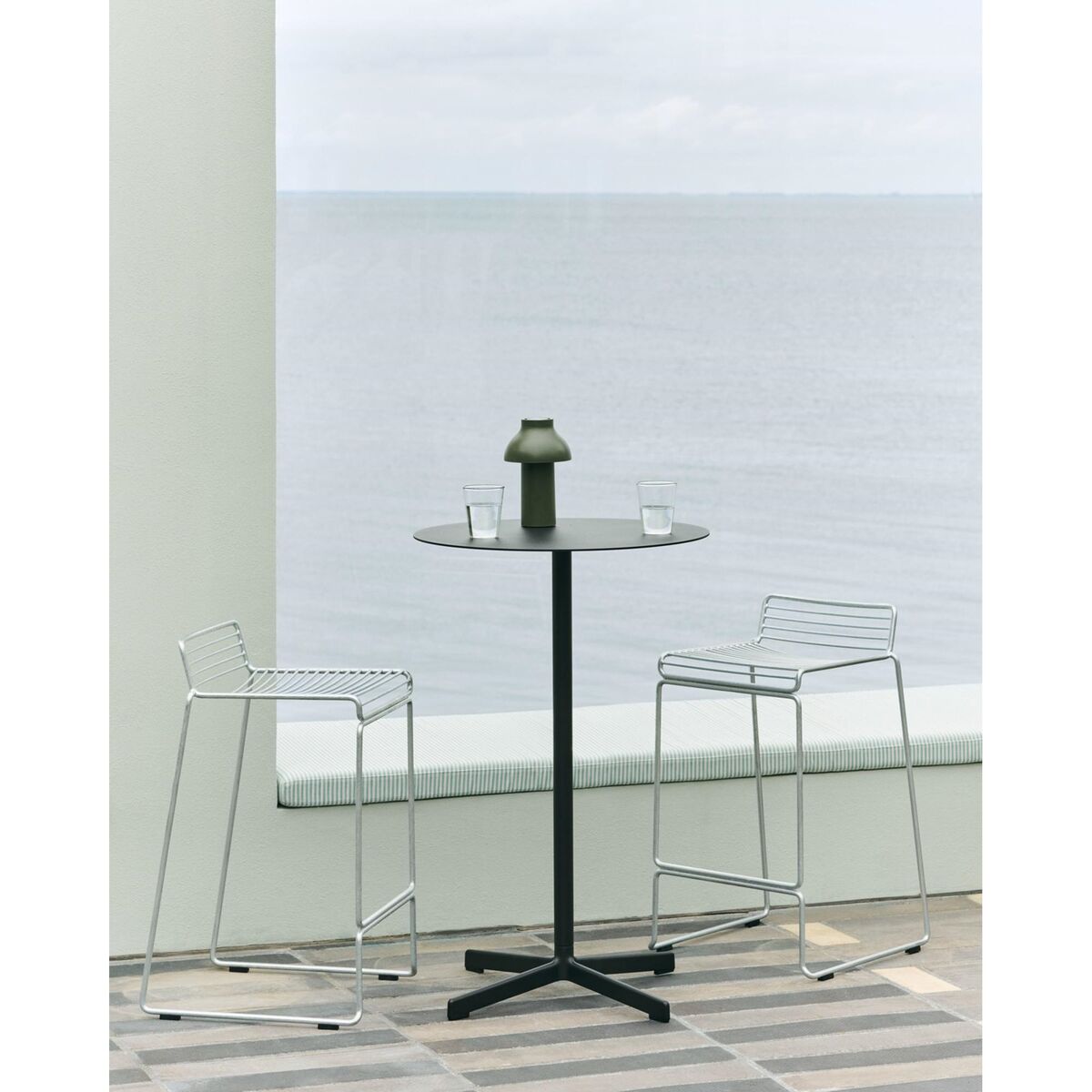 Hee Bar Stool H75 Hot Galvanized