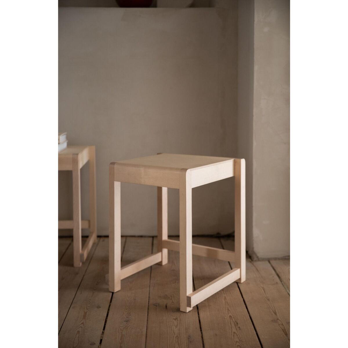 Tabouret Bas 01 Marron Brun