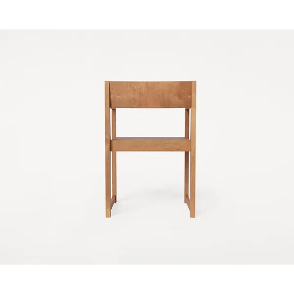 01 Dining Chair With Armrests Warm Brown
