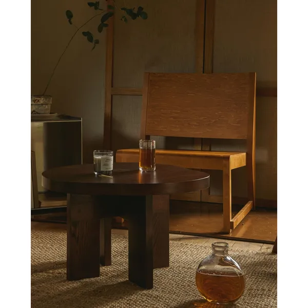 Farmhouse Pond Side Table Dark Oak