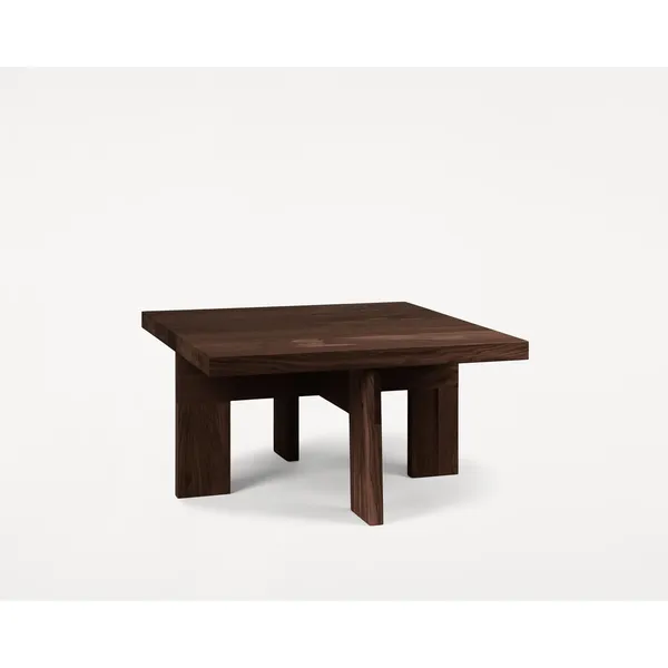 Farmhouse Square Coffee Table Dark Oak
