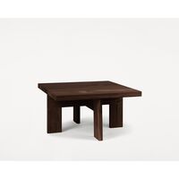 Farmhouse Square Coffee Table Dark Oak