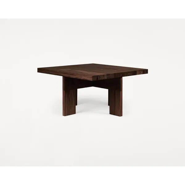 Farmhouse Square Coffee Table Dark Oak