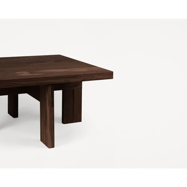 Farmhouse Square Coffee Table Dark Oak