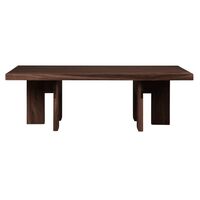 Farmhouse Rectangle Coffee Table Dark Oak